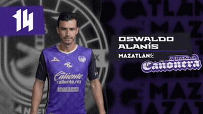 A Man Wearing A Purple Shirt That Says Caliente Caliente.mx GIF