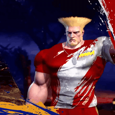 A Man Wearing A Red And White Shirt That Says Street Fighter GIF