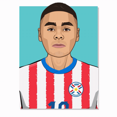 A Man Wearing A Red And White Striped Shirt With The Number 10 GIF