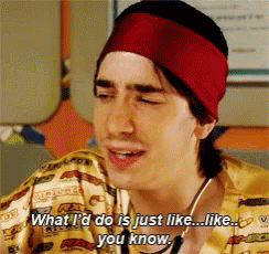 A Man Wearing A Red Headband And A Yellow Shirt Says What I 'D Do Is Just Like Like You Know GIF