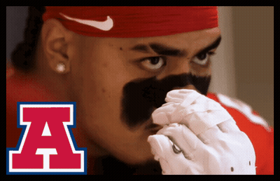 A Man Wearing A Red Nike Headband And White Gloves With The Letter A On The Bottom GIF