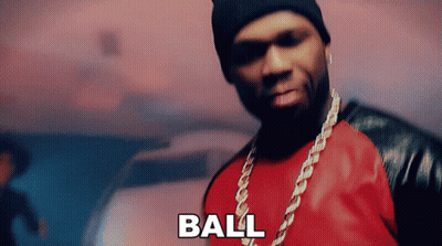 A Man Wearing A Red Shirt And A Black Beanie Says The Word Ball GIF