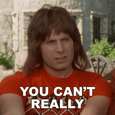 A Man Wearing A Red Shirt Says " You Can 'T Really " GIF