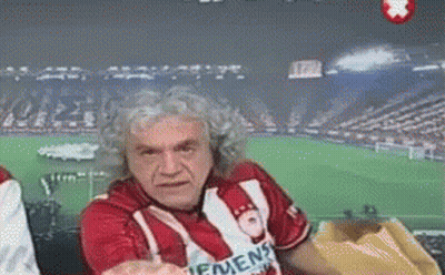 A Man Wearing A Red Shirt That Says Men 'S Soccer On It GIF