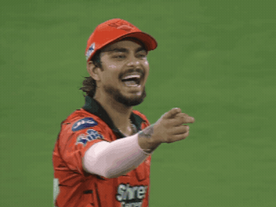 A Man Wearing A Red Shirt That Says Shre Cement GIF
