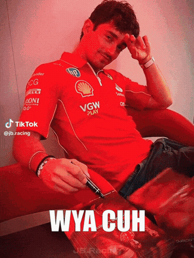 A Man Wearing A Red Shirt That Says Vgw Play On It GIF