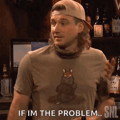 A Man Wearing A Shirt That Says If Im The Problem Snl GIF