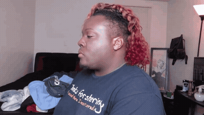 A Man Wearing A Shirt That Says " Inks For Sharing " GIF