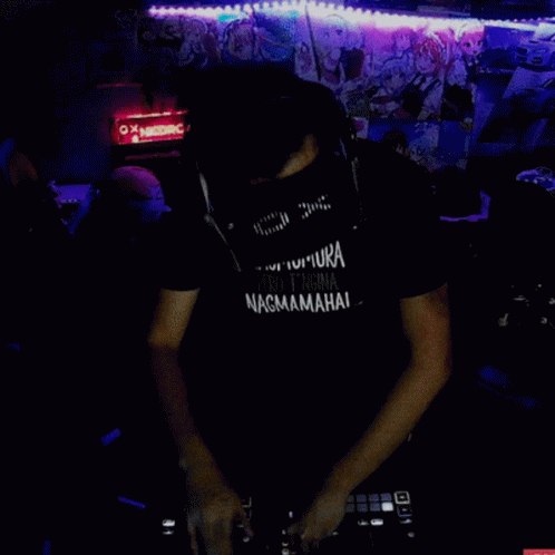 Man Wearing Shirt Saying Nagmumura GIF