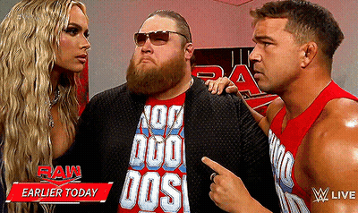 A Man Wearing A Shirt That Says No Duo Dos Is Talking To Two Other Men GIF