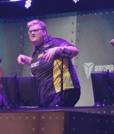 A Man Wearing A Shirt That Says ' Sebet ' On It GIF