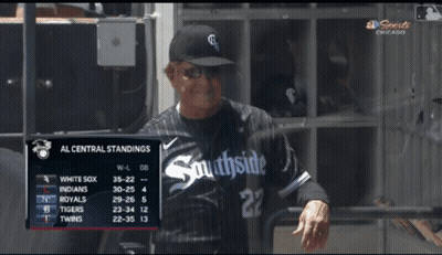 A Man Wearing A Southside Baseball Uniform Stands In The Dugout GIF