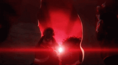 A Man Wearing A Straw Hat Has A Red Ribbon Around His Neck GIF
