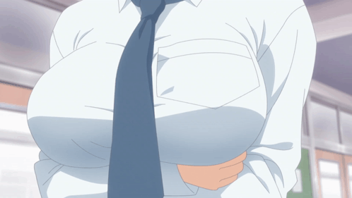 A Man Wearing A Tie And A White Shirt Holds His Arms Crossed GIF
