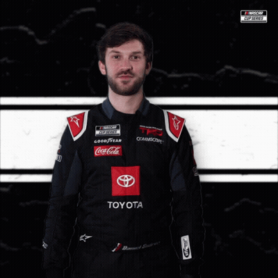 A Man Wearing A Toyota And Coca-Cola Uniform GIF
