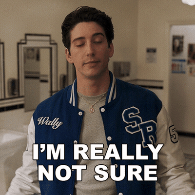 A Man Wearing A Varsity Jacket That Says Wally On It GIF
