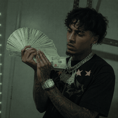 A Man Wearing A Watch Holds A Fan Of Money That Says ' Twenty ' On It GIF