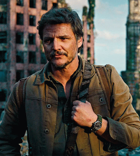 A Man Wearing A Watch That Shows The Time As 5:00 GIF