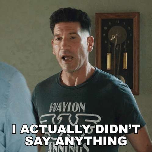 Man In Waylon T-Shirt Didn't Say Anything GIF