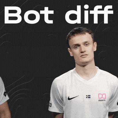 A Man Wearing A White Shirt That Says Dusty GIF