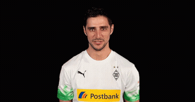 A Man Wearing A White Shirt With A Yellow Postbank Logo GIF