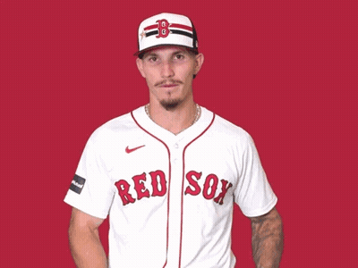 A Man Wearing A White Sox Jersey Is Giving A Middle Finger GIF