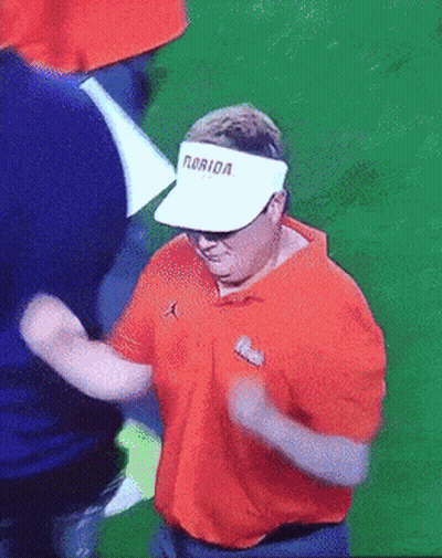 A Man Wearing A White Visor That Says Florida GIF