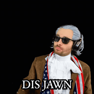 A Man Wearing A Wig And Sunglasses Says Dis Jawn GIF