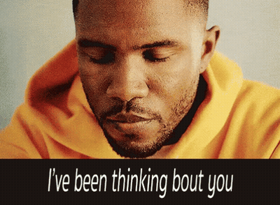 A Man Wearing A Yellow Hoodie Is Thinking About You GIF
