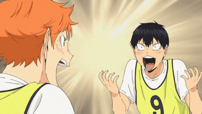 A Man Wearing A Yellow Jersey With The Number 9 On It Stands Next To Another Man GIF
