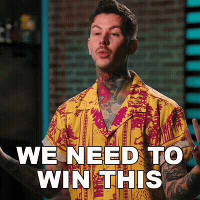 A Man Wearing A Yellow Shirt Says We Need To Win This GIF