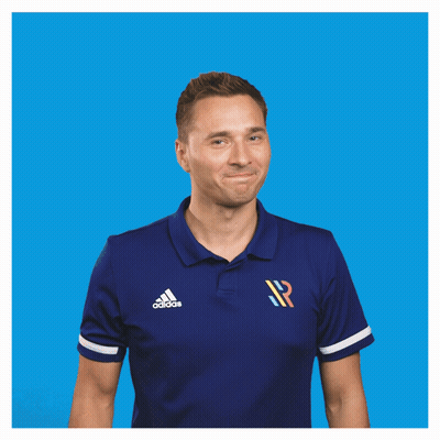 A Man Wearing An Adidas Shirt Holds A Red Card GIF