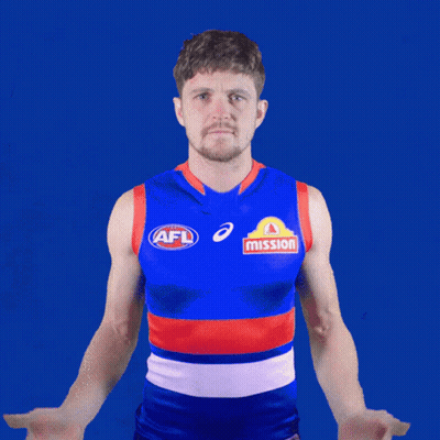 A Man Wearing An Afl Jersey With Mission Written On The Front GIF