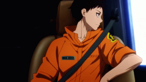 A Man Wearing An Orange Shirt With The Word Kyo On It GIF