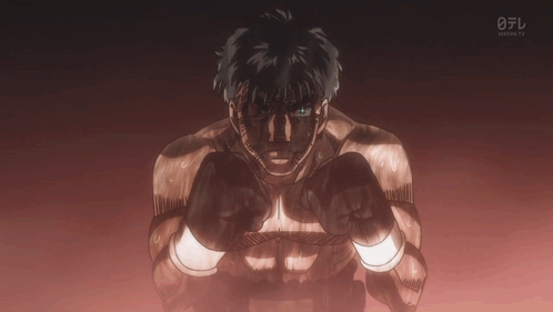 A Man Wearing Boxing Gloves Is Shown On A Tv Screen With The Number 0 On It GIF