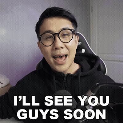 A Man Wearing Glasses And A Black Hoodie Says I 'Ll See You Guys Soon GIF