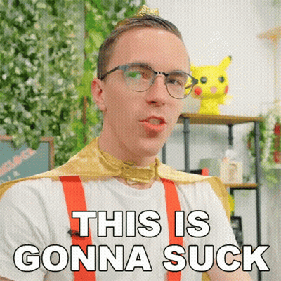 A Man Wearing Glasses And A Cape Is Saying This Is Gonna Suck GIF