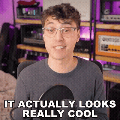 A Man Wearing Glasses And A Gray Shirt Says It Actually Looks Really Cool GIF