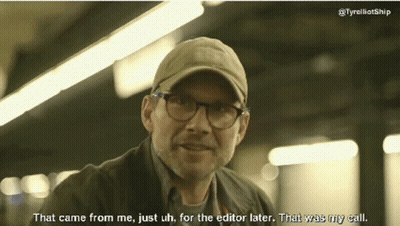 A Man Wearing Glasses And A Hat Says That Came From Me Just Uh For The Editor Later GIF