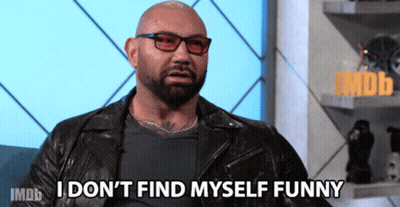 A Man Wearing Glasses And A Leather Jacket Says I Don 'T Find Myself Funny GIF
