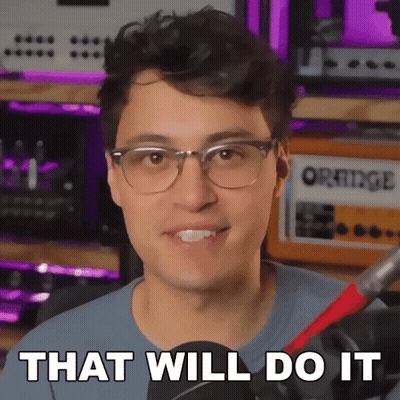 A Man Wearing Glasses And A Microphone Says That Will Do It GIF