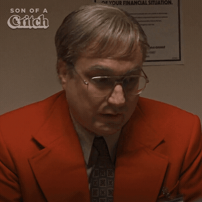 A Man Wearing Glasses And A Red Suit Says " Anything You Wanna Say " GIF