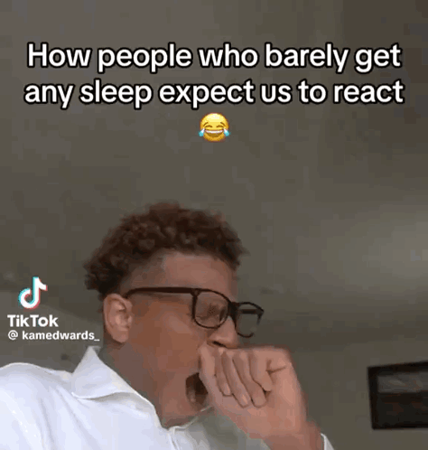 A Man Wearing Glasses And A White Shirt Has A Tiktok Account GIF