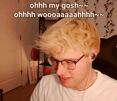 A Man Wearing Glasses And A White Shirt Says Ohhh My Gosh Ohhhh Wooaaahhhh GIF
