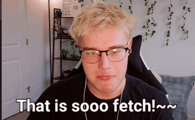 A Man Wearing Glasses And Headphones Says " That Is Sooo Fetch " GIF