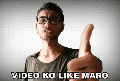 A Man Wearing Glasses Gives A Thumbs Up With The Caption Video Ko Like Maro GIF