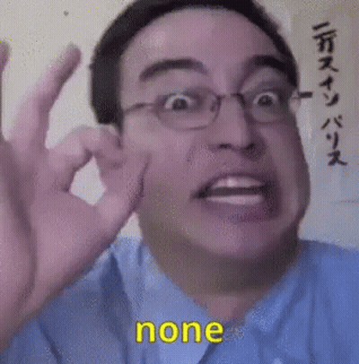 A Man Wearing Glasses Is Making A Funny Face And Giving The Ok Sign . GIF