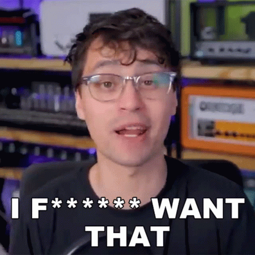 A Man Wearing Glasses Says " I F *** Want That " In A Video GIF