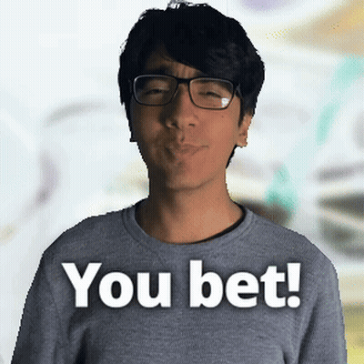 A Man Wearing Glasses Says You Bet GIF