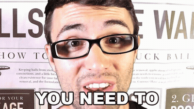 A Man Wearing Glasses Says " You Need To " GIF